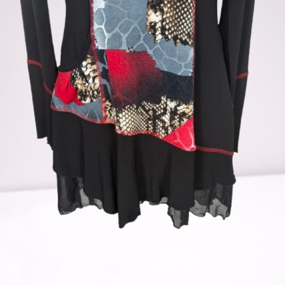 Joseph Ribkoff NWOT Fairy Wiching Stretch Mini Dress Size 8 Y2K Whimsigoth - Picture 5 of 10